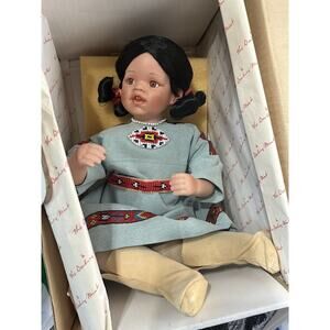 Danbury Mint Native American Doll Spring Blossom by FayZah Spanos